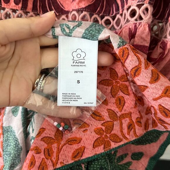 FARM Rio NWT Ainika Printed Tiered Maxi Dress Size S - Picture 9 of 13